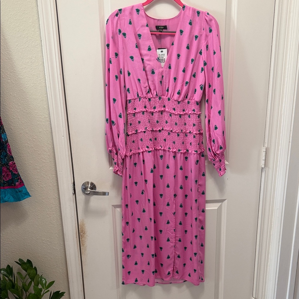 NWT AFRM Pink Fabric with Black Label